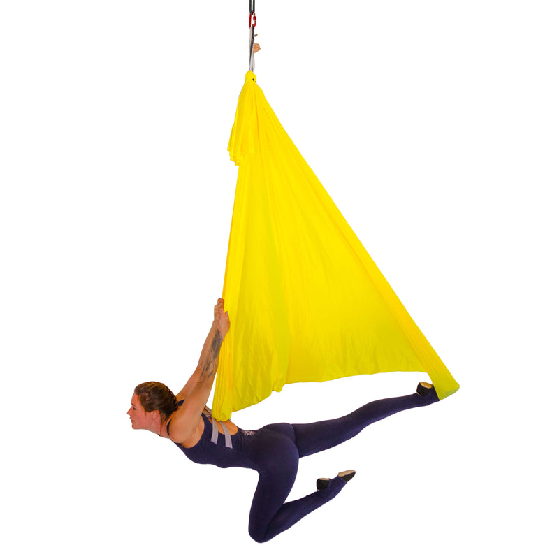 yoga hängematte kaufen Tuchschlaufe Gelb– Luftyoga Shop