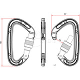 Klassik Alu Karabiner D Klein