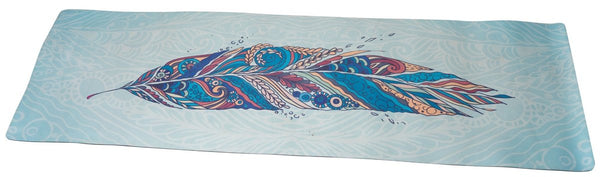 Yogamatte weich Mandala Feder